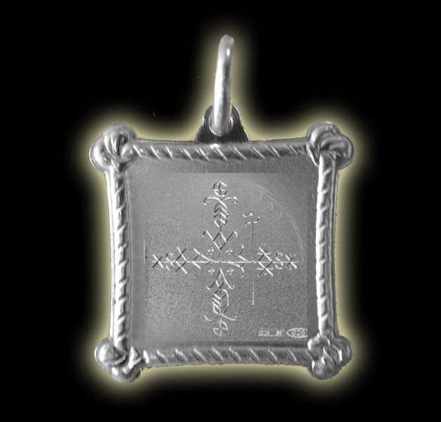 Vevè Papa Legba medal - Silver 925 Vevè Papa Legba medal - Silver 925