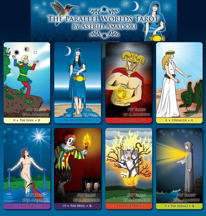 THE PARALLEL WORLSD TAROT- 78 CARDS THE PARALLEL WORLSD TAROT- 78 CARDS