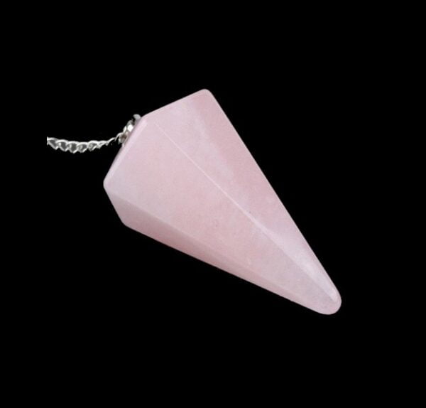 PENDOLO IN QUARZO ROSA