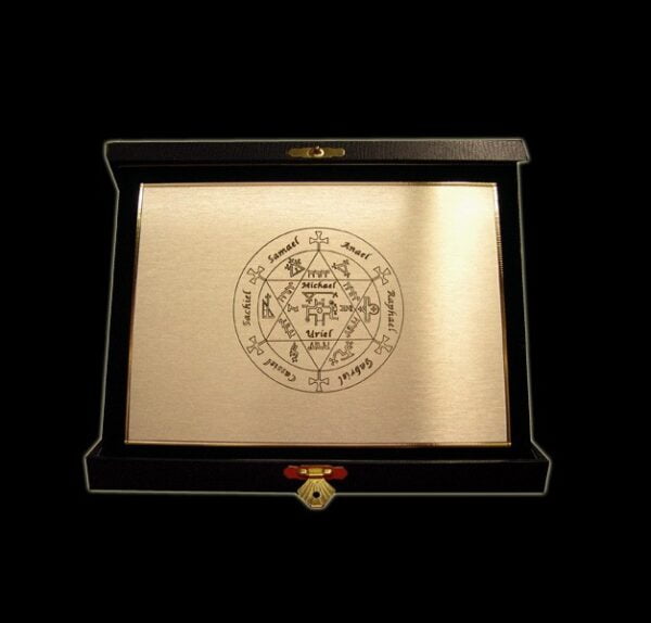 Seal of Pope Honorius - Plate cm 16 x 12 Silver Brass in Blue velvet box