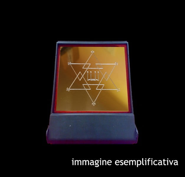 SIGILLO SPIRITI OLIMPICI- PIASTRA CM 8 X 8 CON COFANETTO SIGILLO SPIRITI OLIMPICI- PIASTRA CM 8 X 8 CON COFANETTO