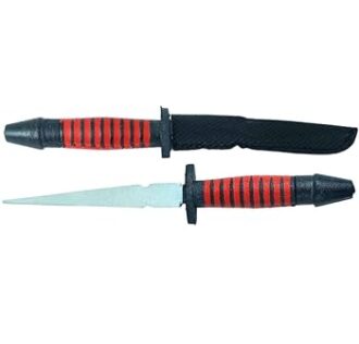 PUGNALE DI POMBA GIRA - CM 9.5  In metallo con fodero (PONTEIRO)