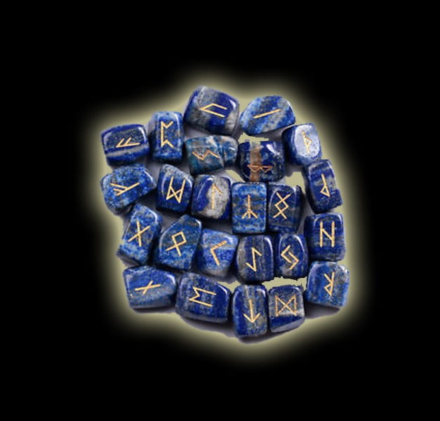 STONE RUNES - LAPISLAZULI - 25 RUNES STONE RUNES - LAPISLAZULI - 25 RUNES