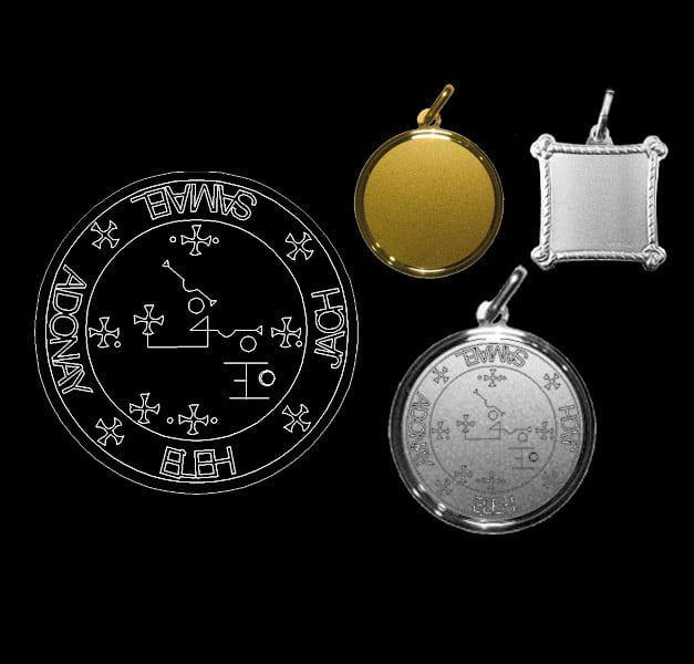 The seal of Archangel Samael - Silver 925 The seal of Archangel Samael - Silver 925