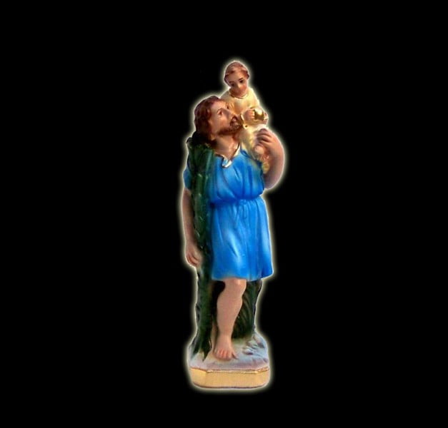 Plaster statue Saint Christopher Plaster statue Saint Christopher