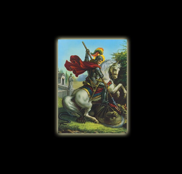 Saint George OGUM - sublimation ON ALUMINUM 30 X 20 CM Saint George OGUM - sublimation ON ALUMINUM 30 X 20 CM