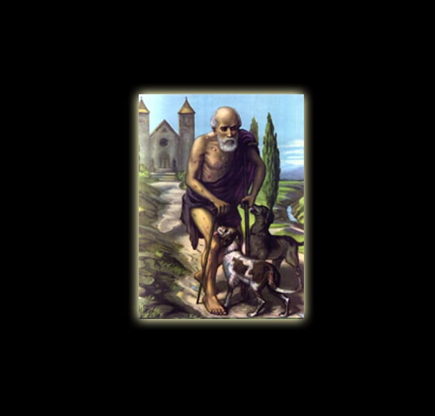 SAINT LAZARUS - sublimation ON ALUMINUM 20 X 15 CM SAINT LAZARUS - sublimation ON ALUMINUM 20 X 15 CM