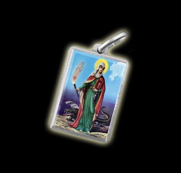 Medal - Coloured image SAINT MARTHA - silver 925 Medal - Coloured image SAINT MARTHA - silver 925