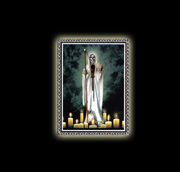 Holy Death (Santissima Muerte)  - sublimation ON ALUMINUM 30 X 20 CM Holy Death (Santissima Muerte)  - sublimation ON ALUMINUM 30 X 20 CM