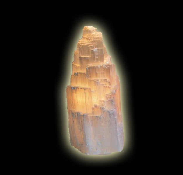 SELENITE LAMP - HEIGHT CM 30