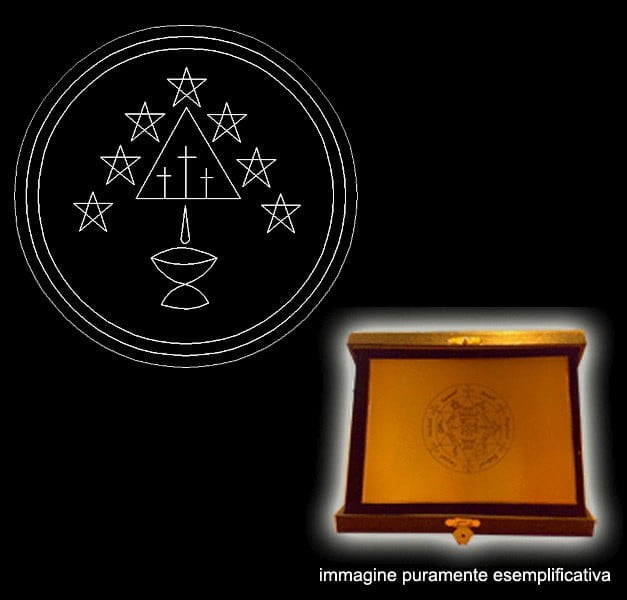 Plate Talisman of the Seven Mirongas (Brass in silver colour) 120X80 Plate Talisman of the Seven Mirongas (Brass in silver colour) 120X80