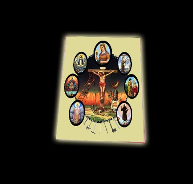 SETTE POTENZE  STAMPA SU TELA CM 40 X 30 SETTE POTENZE  STAMPA SU TELA CM 40 X 30