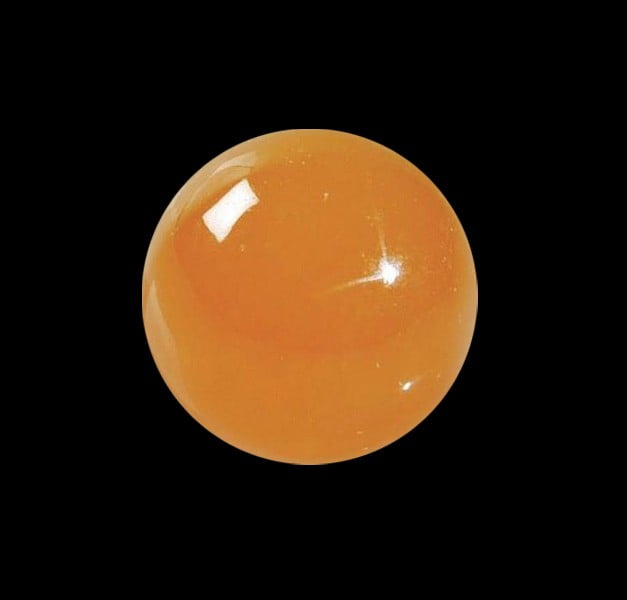 SFERA MASSAGGIO YOGA CALCITE ARANCIONE - Diametro 30 mm