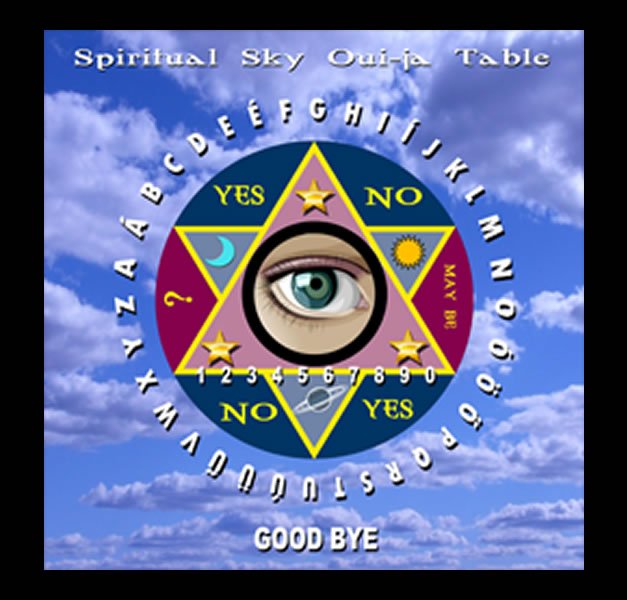 TABLE OUI-JA THE SPIRITUAL SKY CM 29 X 29 TABLE OUI-JA THE SPIRITUAL SKY CM 29 X 29