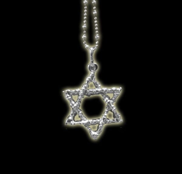 STAR OF DAVID PENDANT WROUGHT SILVER 925 GR 4