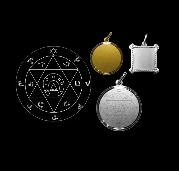 Horseshoe pentacle- Silver Horseshoe pentacle- Silver