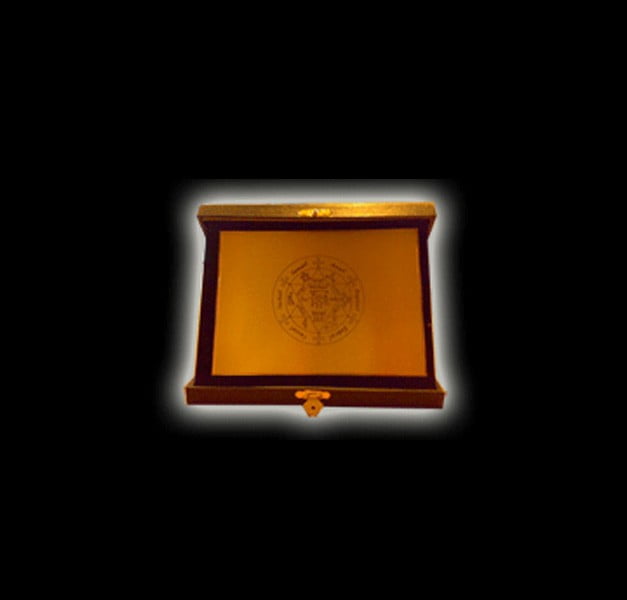 Brass plate - 17.5 x 12.5 cm - Seal of the Archangel Michael