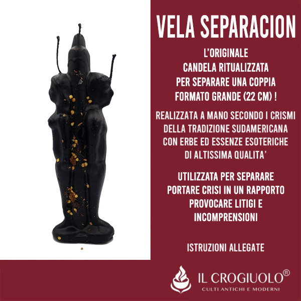 thumbnail image 2 of Back To Back Candle – Vela Separacion Hombre Y Mujer – Unbranded, New 2 of 6