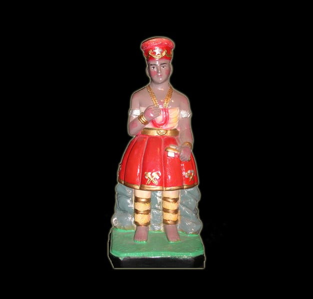 Plaster Statue Xangò Candomblè cm 43 Plaster Statue Xangò Candomblè cm 43
