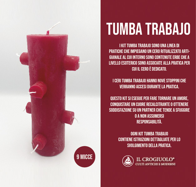 RITUAL KIT - TUMBA TRABAJO - 9 WICKS RED RITUAL KIT - TUMBA TRABAJO - 9 WICKS RED