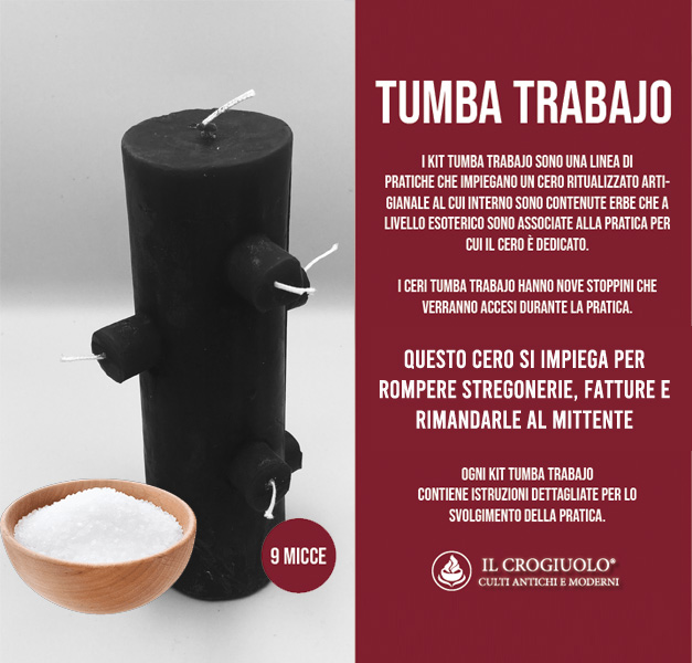 RITUAL KIT - TUMBA TRABAJO - 9 WICKS BLACK RITUAL KIT - TUMBA TRABAJO - 9 WICKS BLACK
