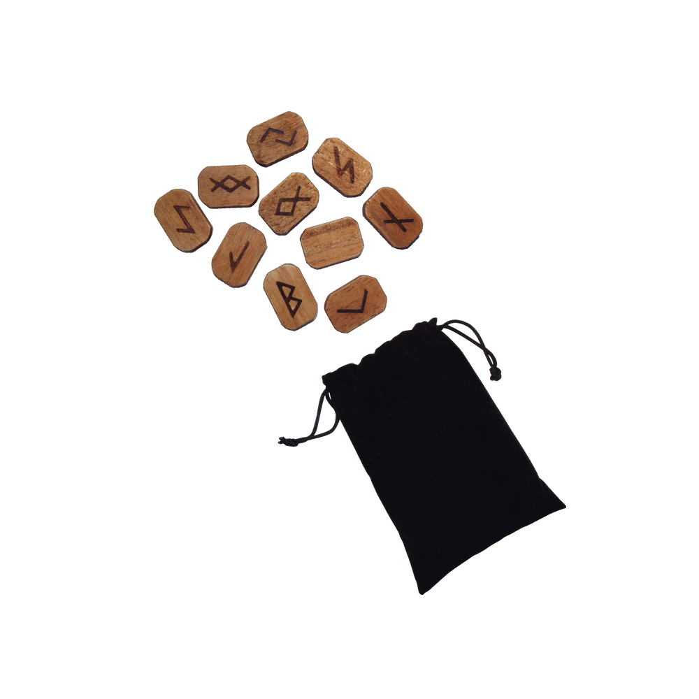 COFANETTO RUNE - RUNE IN LEGNO + LIBRO - immagine 2