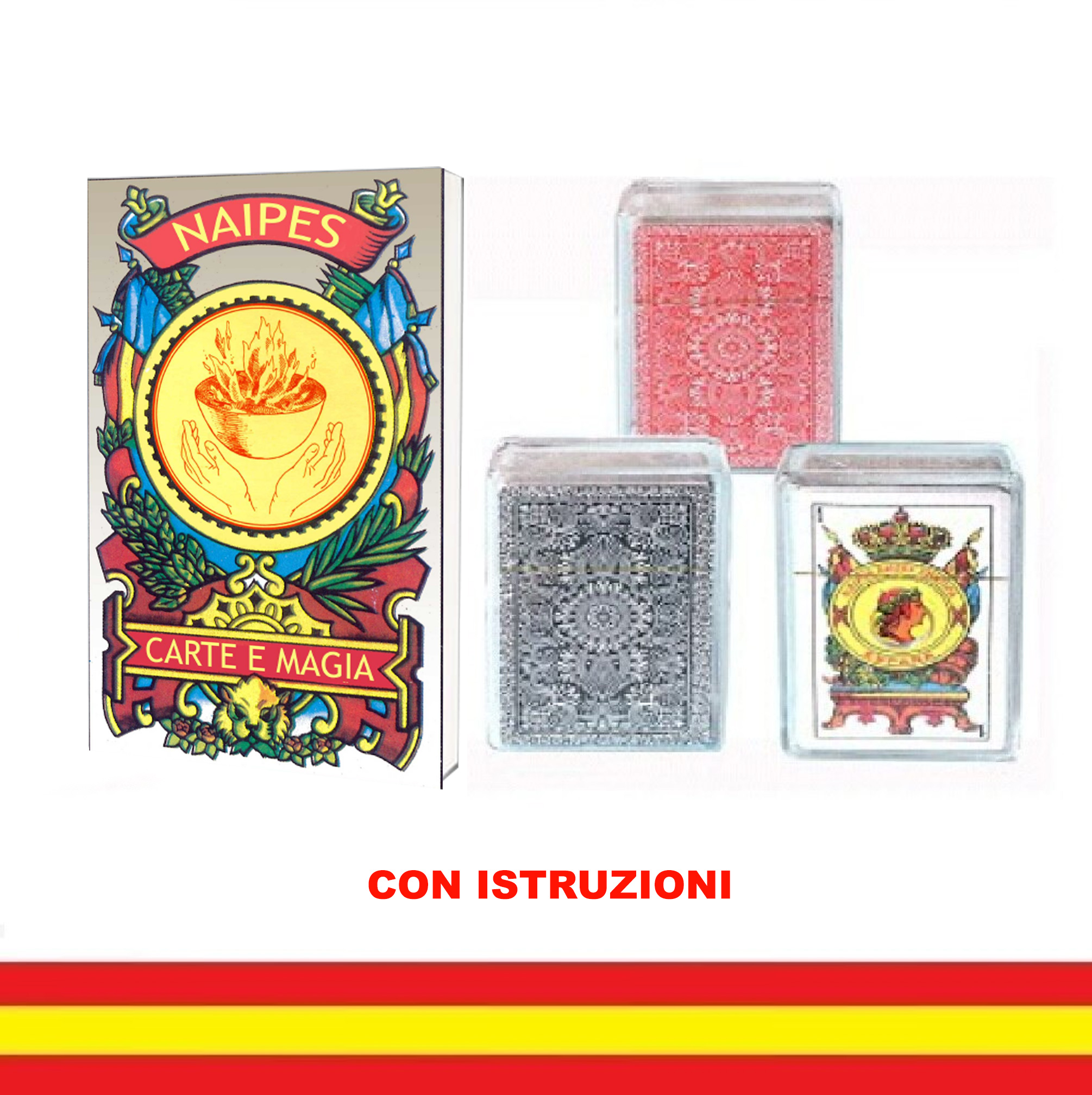 CARTE NAIPES CON LIBRO DI ISTRUZIONI CARTE NAIPES CON LIBRO DI ISTRUZIONI
