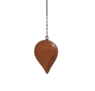 PENDOLO IN LEGNO DI ULIVO modello GOCCIA  cm 4.5