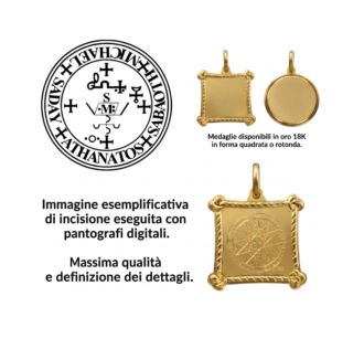 SIGILLO DELL'ARCANGELO MICHAEL in oro 18k SIGILLO DELL'ARCANGELO MICHAEL in oro 18k