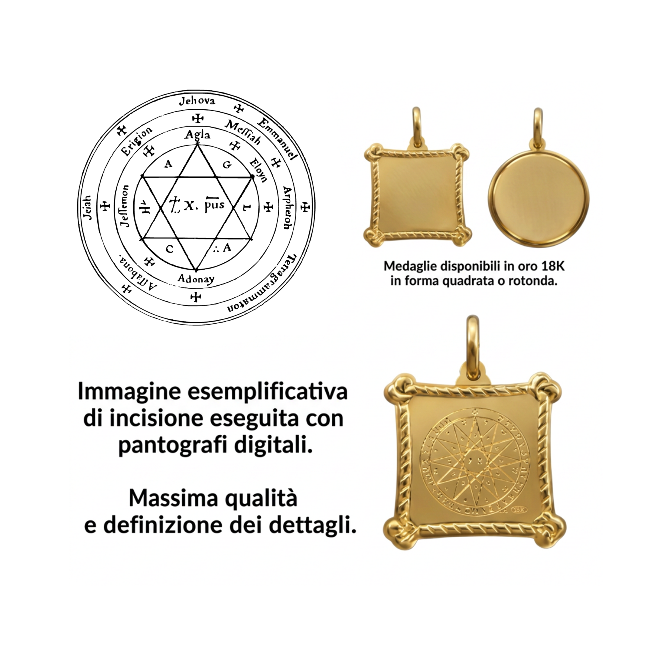 SIGILLO DI PAPA ONORIO in oro 18k SIGILLO DI PAPA ONORIO in oro 18k