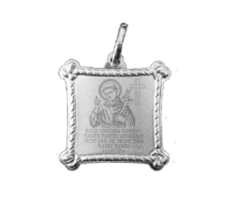 Medaglia Breve di Sant'Antonio in argento 925