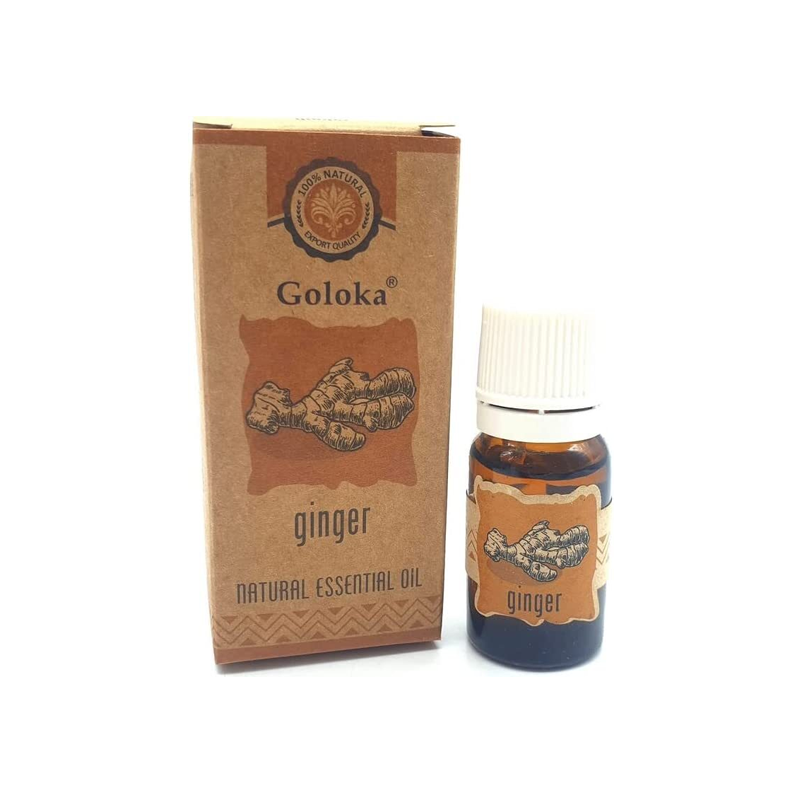 OLIO ESSENZIALE GOLOKA 100% NATURALE - ZENZERO - GINGER 10 ml OLIO ESSENZIALE GOLOKA 100% NATURALE - ZENZERO - GINGER 10 ml