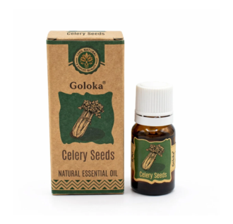 OLIO ESSENZIALE GOLOKA 100% NATURALE - SEMI DI SEDANO - CELERY 10 ml OLIO ESSENZIALE GOLOKA 100% NATURALE - SEMI DI SEDANO - CELERY 10 ml